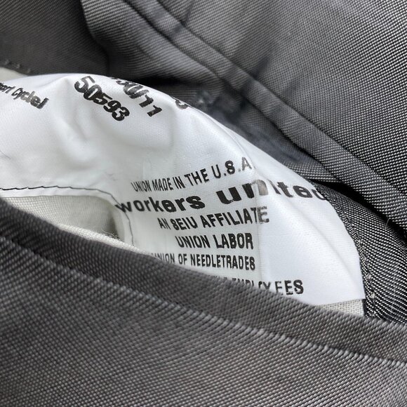 Hickey Freeman Blazer Men 44 Green Blue Windowpane Wool‎ Classic Jacket USA VTG - Picture 13 of 15